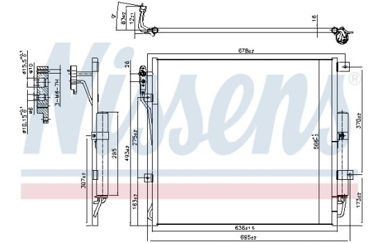Condenseur, climatisation 940407 Nissens