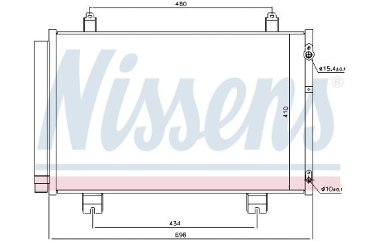 Condenseur, climatisation 940434 Nissens, Image 5