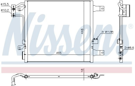 Condenseur, climatisation 940441 Nissens, Image 6