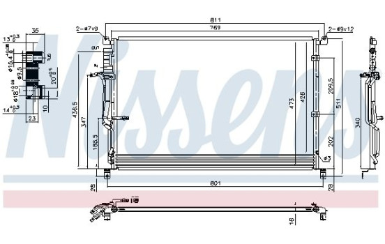 Condenseur, climatisation 940451 Nissens, Image 6