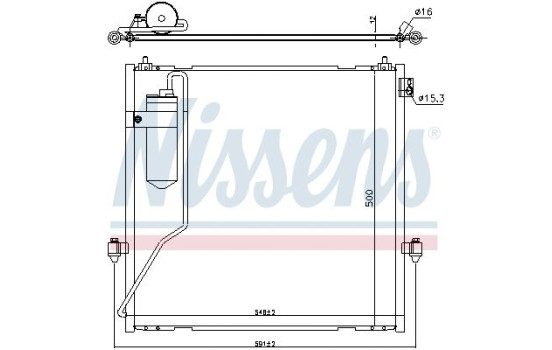 Condenseur, climatisation 940472 Nissens, Image 5