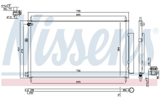 Condenseur, climatisation 940538 Nissens, Image 5