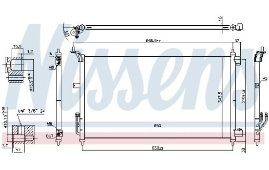 Condenseur, climatisation 940557 Nissens, Image 5