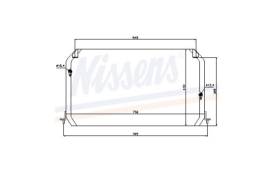 Condenseur, climatisation 94056 Nissens, Image 2