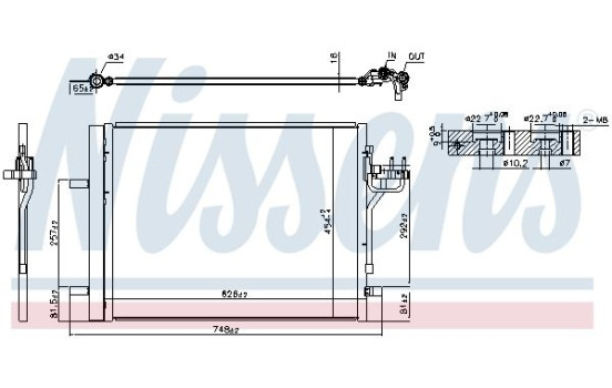 Condenseur, climatisation 940586 Nissens, Image 6