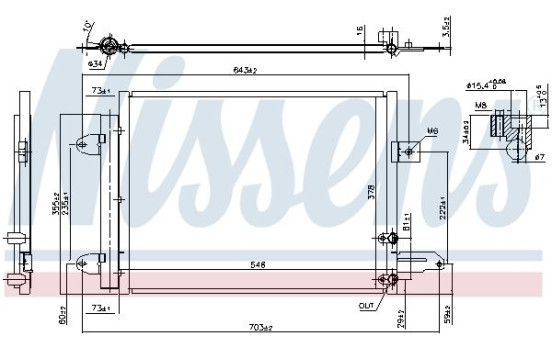 Condenseur, climatisation 940588 Nissens, Image 5