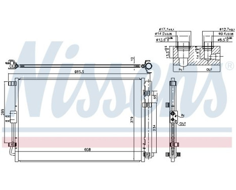 Condenseur, climatisation 940599 Nissens