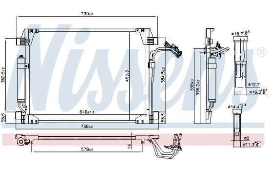Condenseur, climatisation 940622 Nissens, Image 6