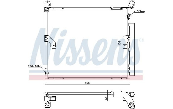 Condenseur, climatisation 940623 Nissens, Image 6
