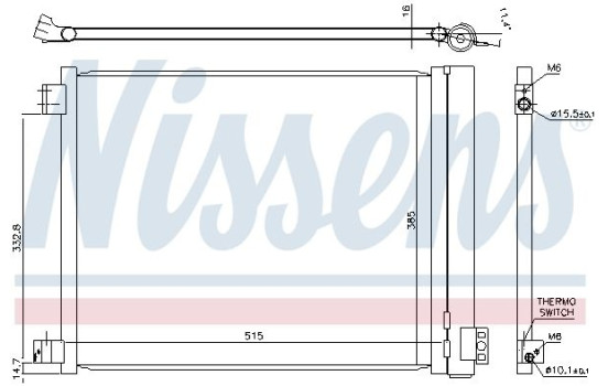 Condenseur, climatisation 940624 Nissens, Image 3