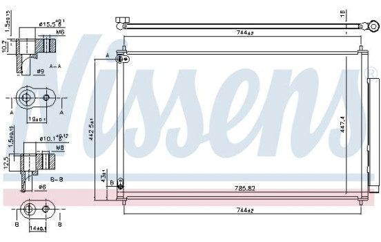Condenseur, climatisation 940641 Nissens, Image 5