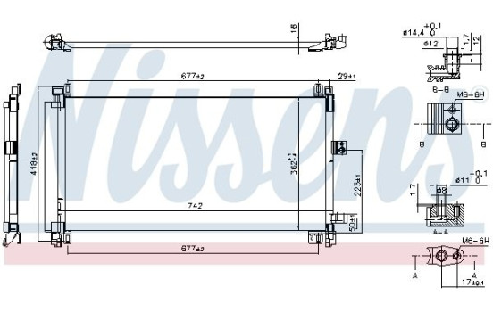 Condenseur, climatisation 940656 Nissens, Image 6