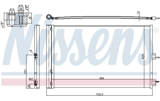 Condenseur, climatisation 940660 Nissens