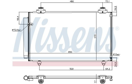 Condenseur, climatisation 940708 Nissens, Image 5