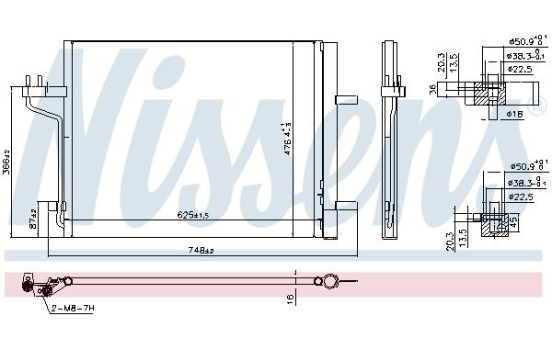 Condenseur, climatisation 940767 Nissens, Image 6