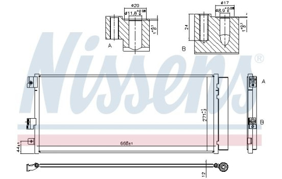 Condenseur, climatisation 940791 Nissens, Image 6