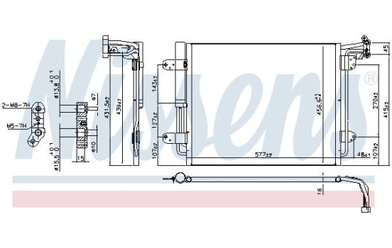 Condenseur, climatisation 940802 Nissens, Image 6