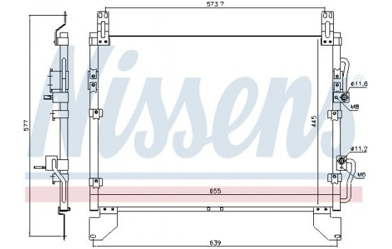 Condenseur, climatisation 940805 Nissens, Image 6