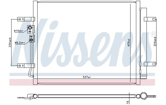 Condenseur, climatisation 940931 Nissens