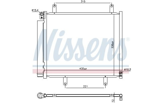 Condenseur, climatisation 940932 Nissens