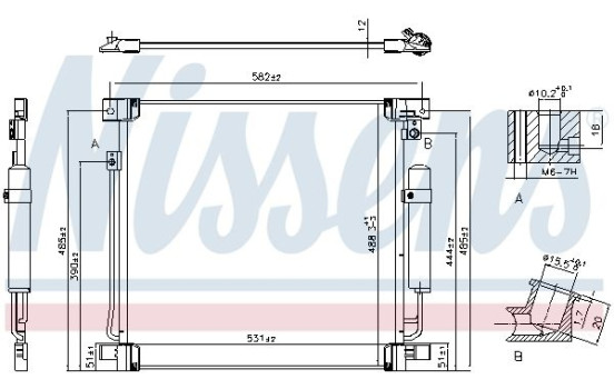Condenseur, climatisation 941078 Nissens, Image 6