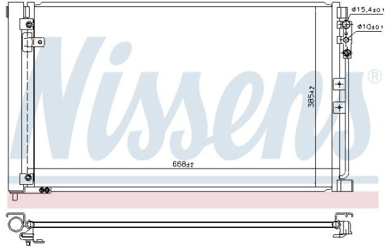 Condenseur, climatisation 941083 Nissens, Image 3