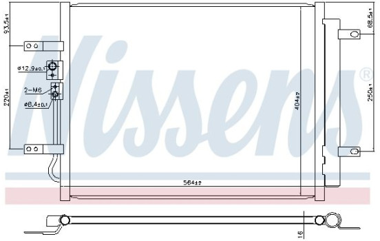 Condenseur, climatisation 941100 Nissens, Image 5