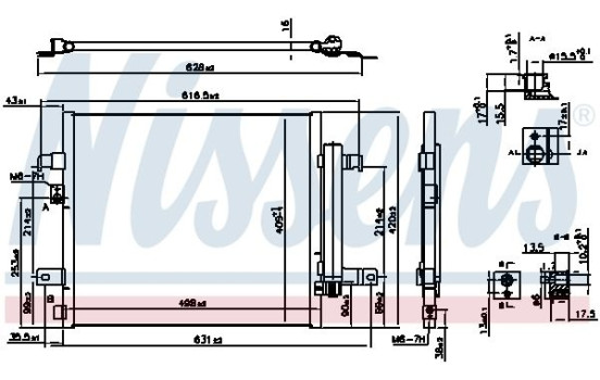 Condenseur, climatisation 941105 Nissens, Image 6