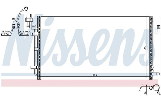 Condenseur, climatisation 941121 Nissens, Image 4