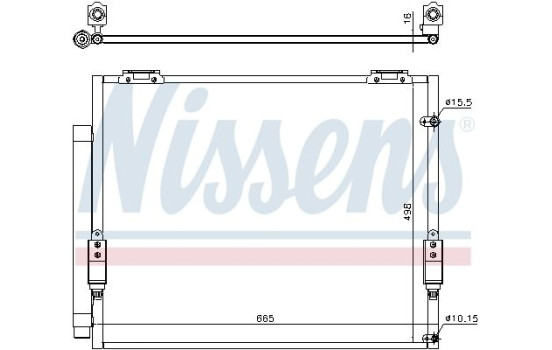 Condenseur, climatisation 941151 Nissens, Image 5