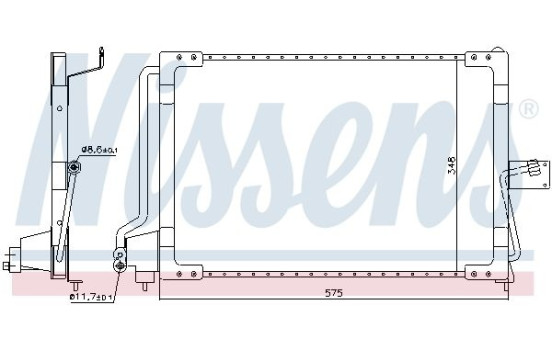 Condenseur, climatisation 94117 Nissens, Image 5