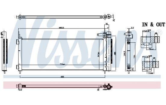 Condenseur, climatisation 941179 Nissens, Image 5