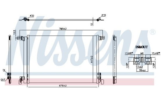 Condenseur, climatisation 941266 Nissens, Image 6