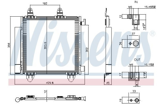Condenseur, climatisation 941352 Nissens, Image 6