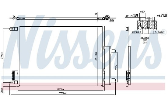 Condenseur, climatisation 941385 Nissens, Image 6