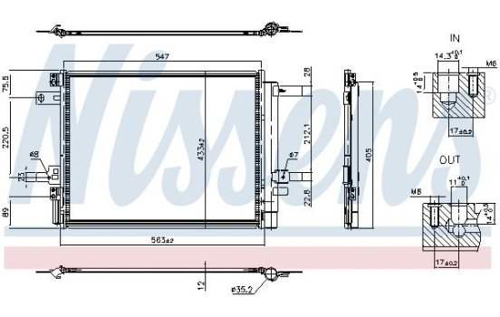 Condenseur, climatisation 941406 Nissens, Image 6