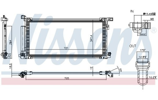 Condenseur, climatisation 941433 Nissens, Image 6