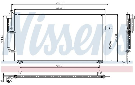Condenseur, climatisation 94306 Nissens