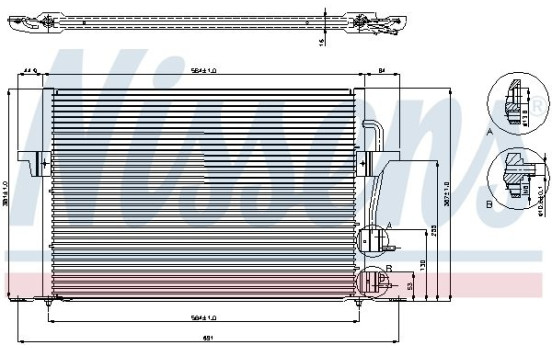 Condenseur, climatisation 94308 Nissens, Image 6