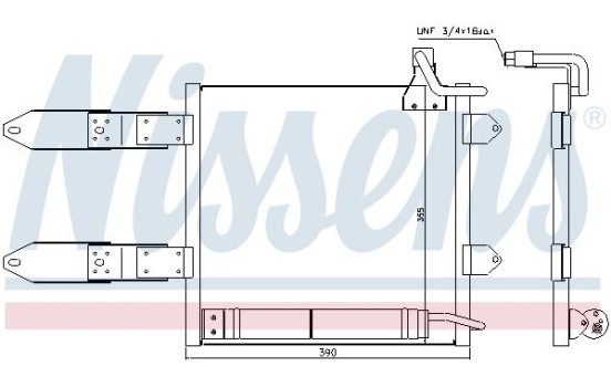 Condenseur, climatisation 94443 Nissens, Image 3