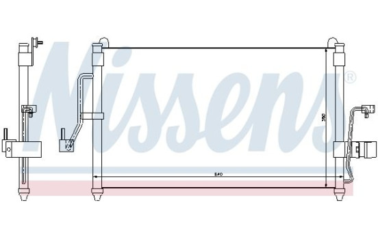 Condenseur, climatisation 94454 Nissens, Image 7