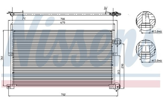 Condenseur, climatisation 94586 Nissens, Image 6
