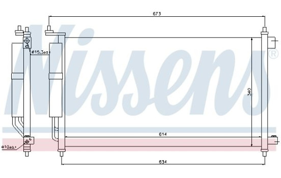 Condenseur, climatisation 94621 Nissens