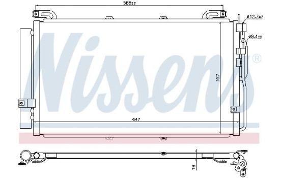 Condenseur, climatisation 94644 Nissens, Image 3