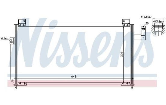 Condenseur, climatisation 94705 Nissens, Image 3