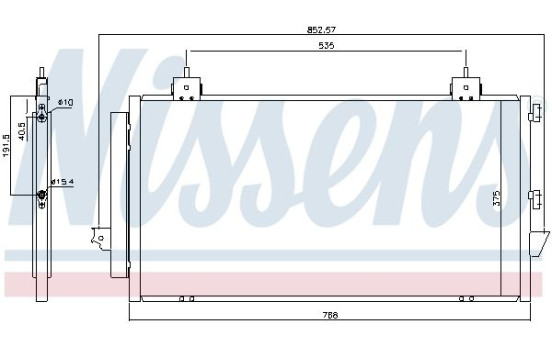 Condenseur, climatisation 94741 Nissens