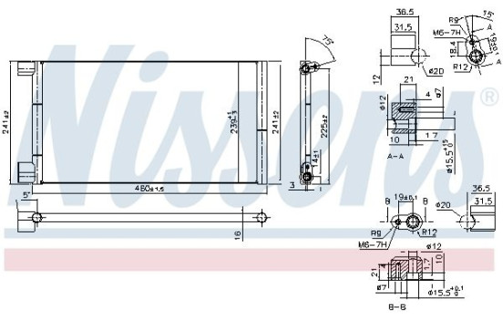 Condenseur, climatisation 94785 Nissens, Image 6