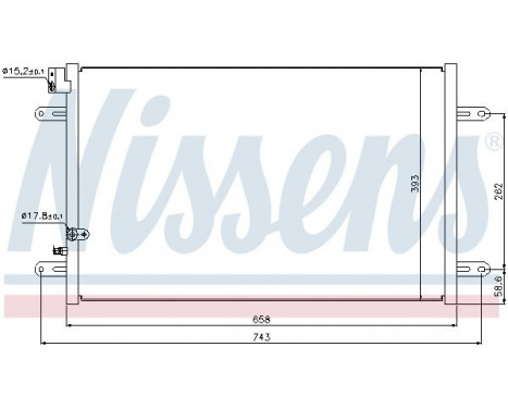 Condenseur, climatisation 94854 Nissens, Image 6