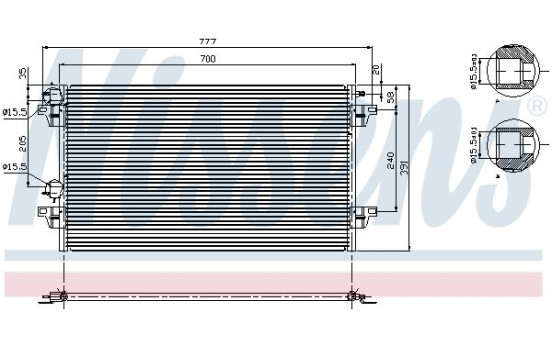 Condenseur, climatisation 94856 Nissens, Image 6