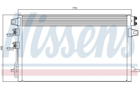 Condenseur, climatisation 94929 Nissens, Image 3